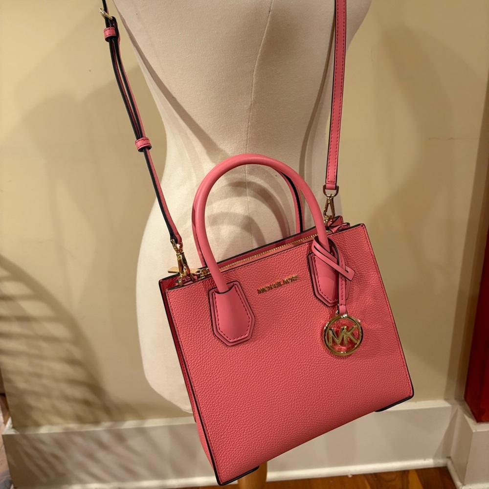 Michael Kors Coral Leather Handbag